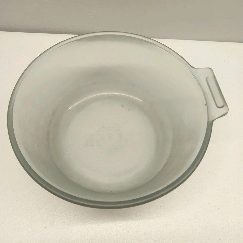 Vintage Pyrex Flameware 822 823 Smoke Gray Glass Casserole Bowls Set of 2